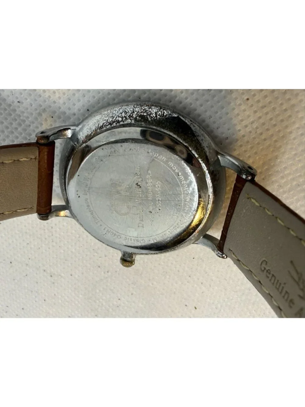 Daniel Wellington DW2061 Ladies White Date Dial Brown Leather Watch 36mm